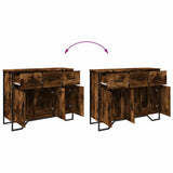 Sideboard Smoked Oak 97x32.5x74.5 cm Engineered Wood 848561