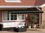 Solar Electric Awning 3 x 2.5 m Black 100% Polyester 3420113