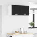 Hanging Cabinet 2 pcs Black Oak and White 40 x 31 x 40 cm 884133