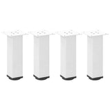 Coffee Table Legs 4 pcs White 42-44 cm Steel 4012465