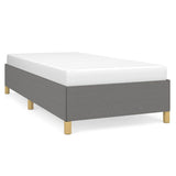 Bed Frame without Mattress Dark Grey 100x203 cm Twin XL Fabric 347201