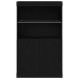 LED Sideboard Black 60 x 37 x 100 cm Engineered Wood 863035