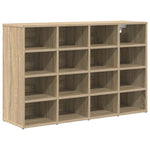 Shoe Cabinet Sonoma oak 103 x 30 x 67 cm Engineered wood 808732