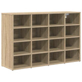 Shoe Cabinet Sonoma oak 103 x 30 x 67 cm Engineered wood 808732