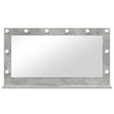 Vanity Mirror Rectangular Concrete Grey 100 x 55 x 18 cm 868304