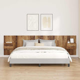 Headboard with Cabinet 3 pcs Old Wood Engineered Wood 3415737