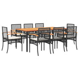 Garden Dining Set Black, Cream White 3213565