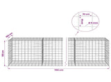 Gabion with 5 mm Wire and 10x10 cm Mesh 700x100x100 cm 3465320