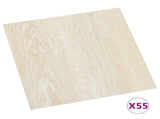 Flooring Planks 5.11 m 55 pcs PVC White and Beige 42046326