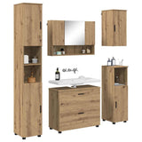 Bathroom Furniture Set 5 pcs Artisan Oak 3393072