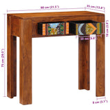 Console Table 80x35x75 cm Solid Wood Acacia 4016496