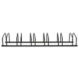 Bike Rack for 6 Bikes Black Steel 154426
