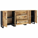 Sideboards 3 pcs Rough Mango Wood 3143638