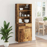 Highboard Old Wood 69.5 x 34 x 180 cm Engineered Wood 3415646