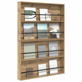 Magazine Rack with Shelf 2 pcs Artisan Oak 100 x 12 x 70 cm 890863