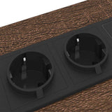 Bedside Cabinet Brown Oak 30 x 48 x 61 cm Engineered Wood 859418
