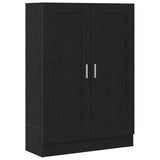 Book Cabinet Black Oak 82.5 x 30.5 x 115 cm Engineered Wood 862516