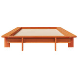 Bed Frame without Mattress Wax Brown 75x190 cm Small Single Solid Wood Pine 850685