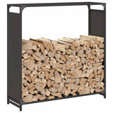 Firewood Rack Black 90x28x90 cm Cold-rolled steel 864215
