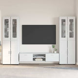 TV Cabinet Set FLORIN 3 pcs High Gloss White Engineered Wood 3397998
