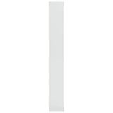 Bookcase High Gloss White 40x24x176 cm Engineered Wood 858305