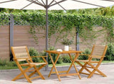 Bistro Set Beige Solid acacia wood, Polypropylene Compact 3281807