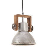Industrial Hanging Lamp 25 W Silver Round 19 cm E27 320531