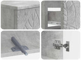2 Piece Bathroom Cabinet Set DELFT Concrete Grey 3418029