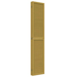 Room Divider 6 Panels Brown Solid Wood Paulownia 358827