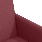 Dining Chairs with Wheels 2 pcs Wine red 57 x 66 x 94 cm Fabric 42017810
