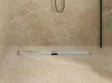 Shower Drain 2-in-1 with 360&deg Siphon Silver 80 cm 42015964