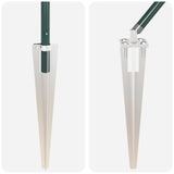 Fence Post 13 pcs Green Steel 42004237