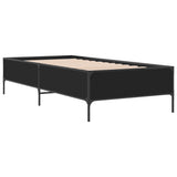 Bed Frame without Mattress Black 90x190 cm Single 844986