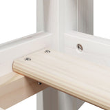 Bunk Bed without Mattress White 75x190 cm Small Single Solid Wood Pine 3282130