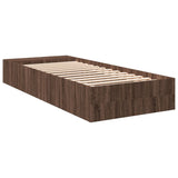 Bed Frame without Mattress Brown Oak 90x200 cm 3280614