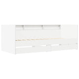 Bed Frame with Storage White 80 x 200 cm Engineered Wood 3429637