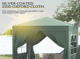 2 x 2 m Garden Pop Up Gazebo, Wedding Party Tent Marquee, Water Resistant Awning Canopy with T3398P310353