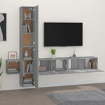 ZNTS 5 Piece TV Cabinet Set Grey Sonoma Engineered Wood 3114252