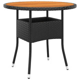 Garden Table Black 310608