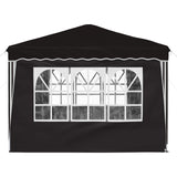Pop-up Party Tent 288 x 288 x 245 cm Black Oxford Fabric 42019777