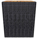 Garden Bistro Set Black and Brown 3095935