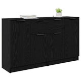 Sideboards 2 pcs Black Oak 60 x 30 x 70 cm Engineered Wood 3415600