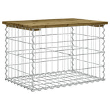 Garden Bench Gabion Design 63x44x42 cm Impregnated Wood Pine 834355