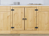 Cabinet SKI Honey Brown 60 x 46 x 81.5 cm Solid Pine Wood 42007559