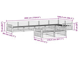 Outdoor Sofa Set 8 pcs Natural Solid Acacia Wood 3373649