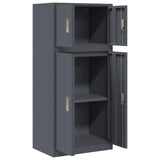 Storage Cabinet 2 pcs Anthracite 60 x 40 x 130 cm Steel 3438689