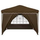 Pop-up Party Tent 288 x 288 x 245 cm Taupe Oxford Fabric 42019773