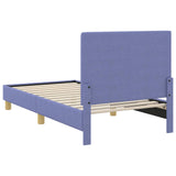 Children's Bed Frame with Headboard Jeans Blue 80 x 160 cm 42010988