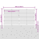 Garden Gate Anthracite 400x175 cm Steel 154575