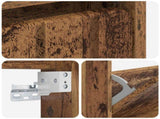 Wall-Mounted Shoe Cabinet ZWOLLE 71 x 17 x 86 cm Old Wood 896423